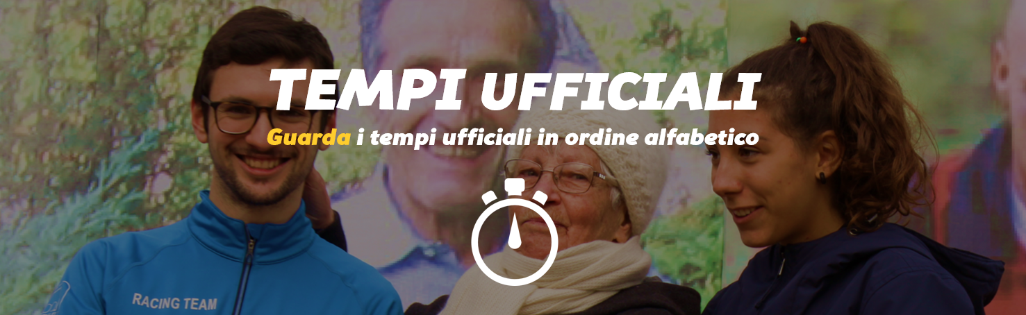 Tempi ufficiali